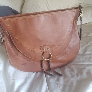 Born Distressed Leather Crossbody